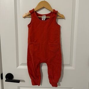 Hanna Andersson Bright Red Kids Overalls